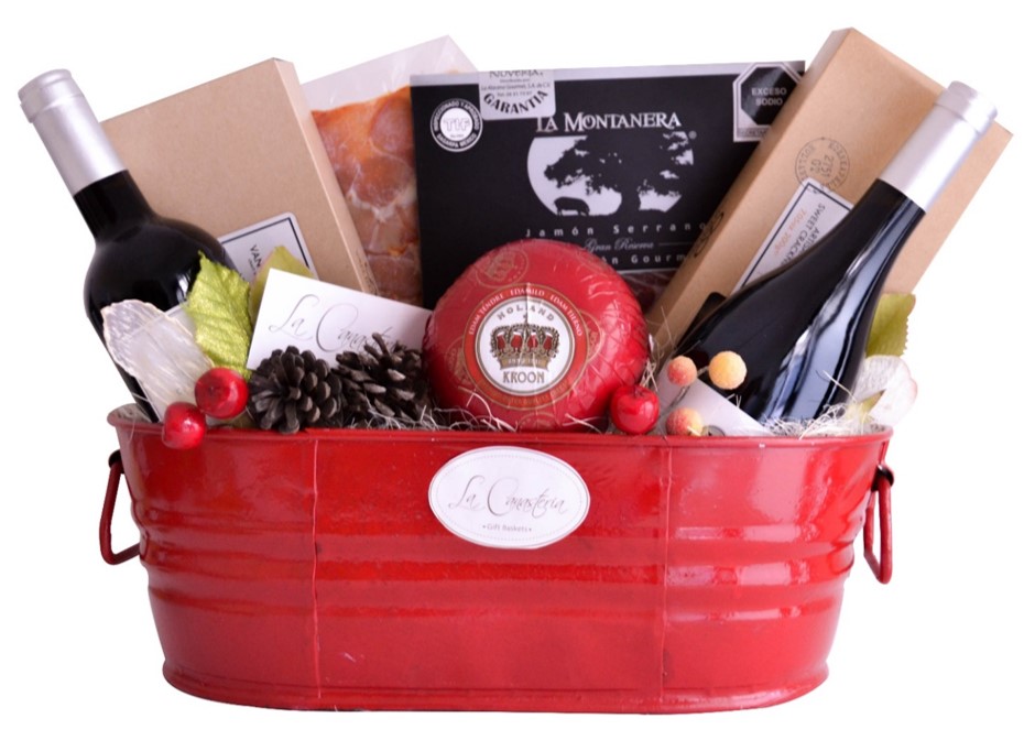 canastas navideñas con productos gourmet