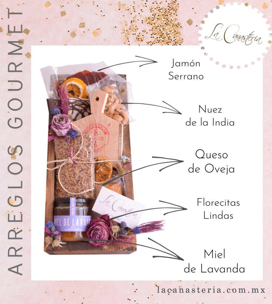 Arreglos gourmet para Mujer con opciones libres de alcohol y envios a todo México