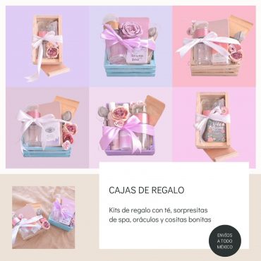 Cajas de regalo con kits de té o tisanas gourmet para mujer con envíos a domicilio
