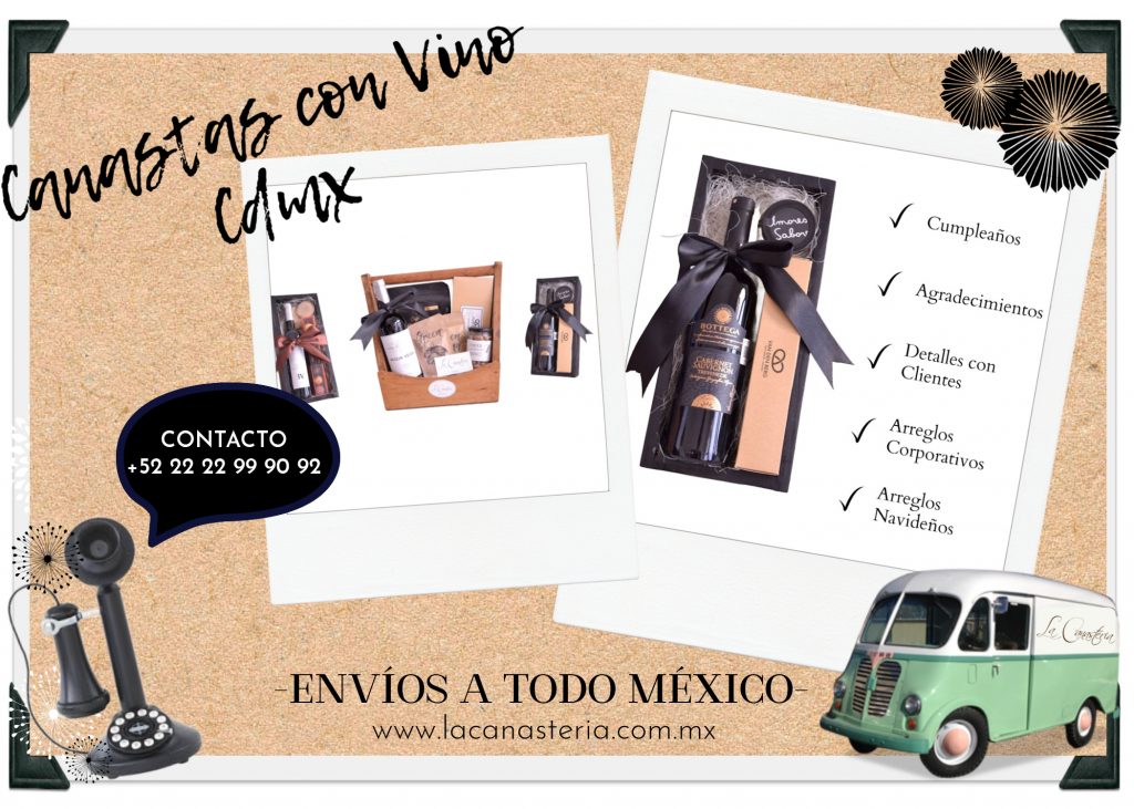 Canastas de regalo con vinos cdmx entrega domicilio 